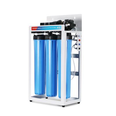 China Commercial Hotel 400gpd Reverse Osmosis Water Filter Machine System With Tank for sale