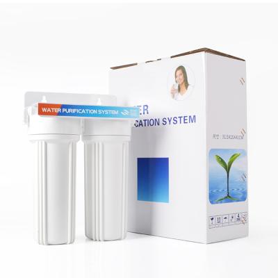 China Household Under Sink PP+CTO 2 Stage Water Filter For Washing Dishes Vegetables And Fruits for sale