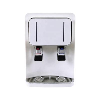 China Hotel Table Top Water Dispenser Compressor Cooling Hot And Cold Water Dispenser for sale