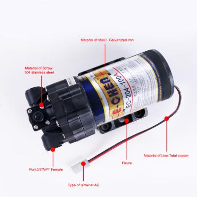 China High Quality Hotel 100 GPD Automatic Booster Pump Household Booster Pump High Pressure RO Pump for sale