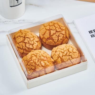 China Woody Eco Friendly Disposable Paper Box Pizza Cake Sandwich Bread Leakproof Paper Boxes for sale