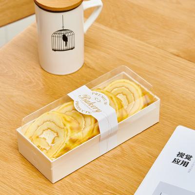 China Eco-Friendly Eco-Friendly Plastic Cover PP Lids Paper Box Bakeware Wooden Cake Paper Packaging Boxes for sale