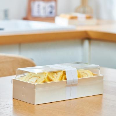 China Rectangular Wooden Oil-proof Paper Disposable Bento Lunch Boxes Eco-friendly Eco-Friendly Takeout Box for sale