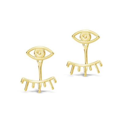 China Delicate BOHEMIA New Arrivals 925 Silver Evil Eye Stud Earring For Women for sale