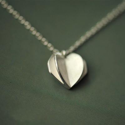 China Wholesale New Cute Fashion Jewelry Chain 925 Silver Heart Necklace For Women for sale