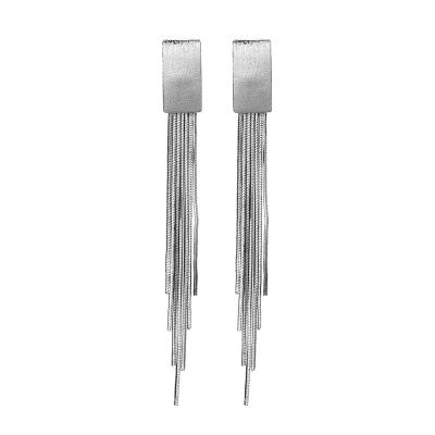 China Office/Career 925 Sterling Silver Long Geometry Earrings For Women New Design Jewelry 2020 Dangle Earrings for sale