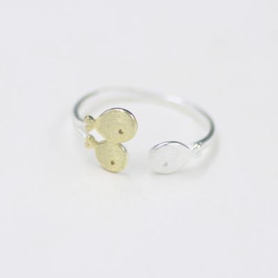 China Cute Trendy Silver Fish Gold Small Fish Rings Opening Resizable Fashion Ring Jewelry for sale