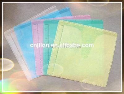 China CD 5Holes 80micron 50g nonwoven sleeve with double nonwoven/CLEAR COVER CASES PLASTIC SHEATH WALLET for sale