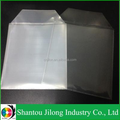 China Transparent Clear CD Cover PP JILONG YIZU Plastics PP CPP CD Sleeve / Good Qulaity DVD Plastic CD Sleeves for sale