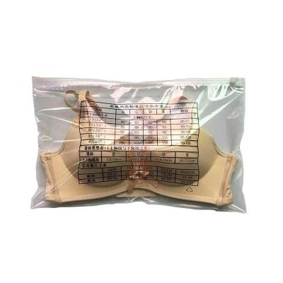 China Eco Transparent Moisture Proof For Underwear Shipping Zipper Bags for sale