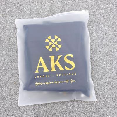 China China Factory Customized Design Matt Finish Plastic Ziplock Packaging Bag Sock Packaging Moisture Proof for sale