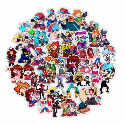 China Suitable for soft surfaces 100 PCs deflate Friday night cartoon sticker suitcase cup waterproof sticker for sale