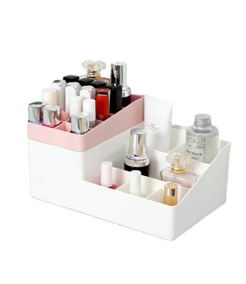 China Viable Cosmetic Storage Box Home Dressing Table Lipstick Jewelry Skin Care Product Storage Box Desktop Rack for sale