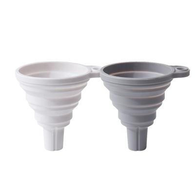 China Mini Funnel For Oil Water Food Grade Kitchen Portable Collapsible Collapsible Silicone Funnel Portable Collapsible Liquid Transfer for sale