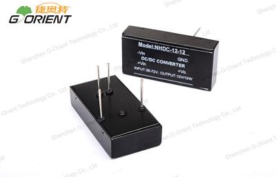 China Convertidores negros de DC DC de la baja tensión 12V/1A con la protección del cortocircuito en venta