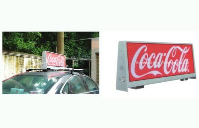 China 1R1G1B Taxi LED Display 960×320 mm Two Faces Cab LED Advertising Signs for sale