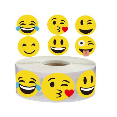 China Wholesale Waterproof Smiley Face Sticker DIY Emojistickers Adhesive Label Funny Printing for sale