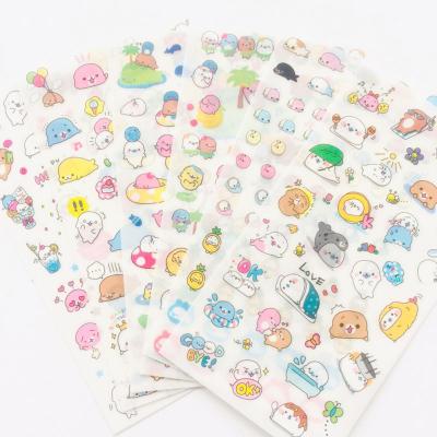 China Custom A4 Sticker Waterproof Transparent Sheet PVC Kiss Cut DIY Sticker Decorative Adhesive Stickers for sale