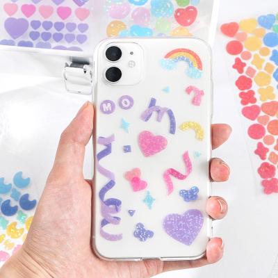 China Custom Waterproof Cute Kawaii Mobile Phone Skin Sticker DIY Decor Stickers for sale