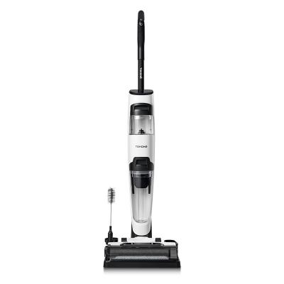 China Edge Fitting Design Household Cordless  Strong suction wet dry floor cleaning washer vacuum cleaner home with self-cleaning mopping machine for sale