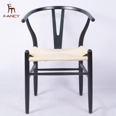 China Cooling Solid Wood Chair Factory Wholesale Furniture Wishbone Y Shape Solid Wood Chair Y Dining Chairs for sale