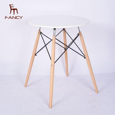 China Langfang Fancy Adjustable Modern High Quality Furniture White MDF (Height) Dining Table For Sale for sale