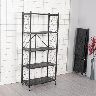 China Modern Household 5 Layer Kitchen Shelves Bathroom Storage Shelves For Sale for sale