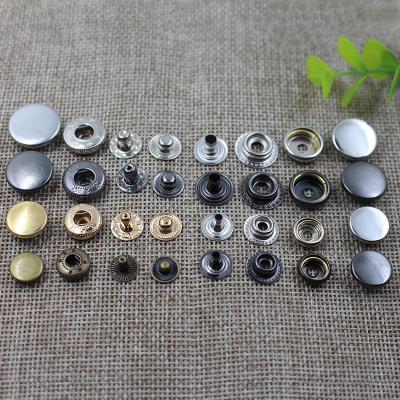 China Factory Direct Custom Viable Black Silver Gold Brass Snap Press Stud Metal Snap Button for sale