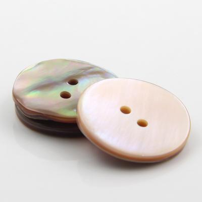 China Viable custom cheap swing buttons for clothes with laser cut holes agoya natural shell buttons Japanese LOGO 2 for sale