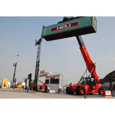 China Hotel Repair Reach Convenient Stacker Heli 45 Ton Reach Stacker Price for sale