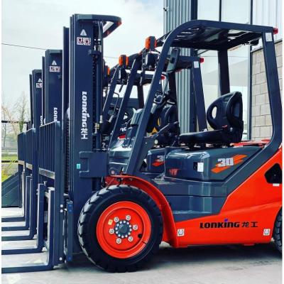 China Hotels Lonking LG30DT State 3 Ton Forklift Truck 4 x Diesel Engine Forklift New Specification 4 for sale