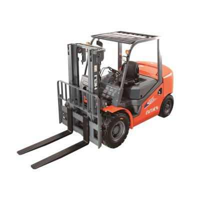 China Hotels Oriemac Heli New 5 Ton Forklift Truck Cpcd 50 With 3 Stage Mast for sale