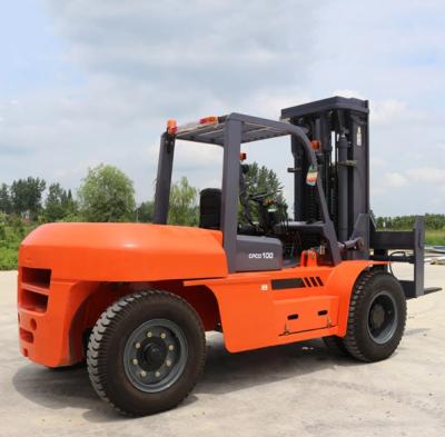 China CPCD100 Hotels Forklift Heli Brand 10Ton 3m Height Diesel Lifting Forklift for sale