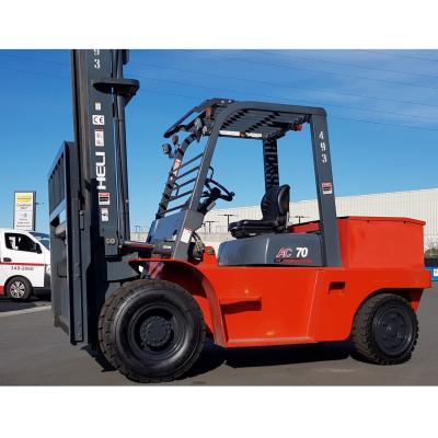 China Hotels Heli Electric Forklift 6ton CPD60 Full Electric Forklift With Solid Tire for sale