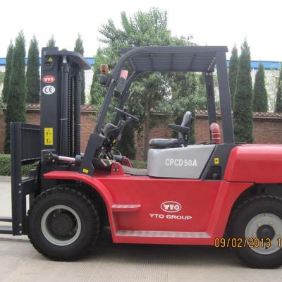 China Hotels Oriemac carretillas elevadoras 5ton diesel forklift yto CPCD50 for sale