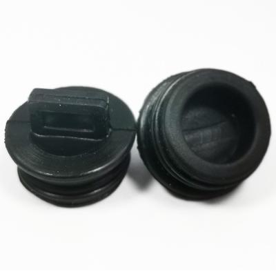 China Custom Oil Resistance Silicone Rubber Molded Waist Cover Custom Screw Thread Boxes EPDM Socket for sale