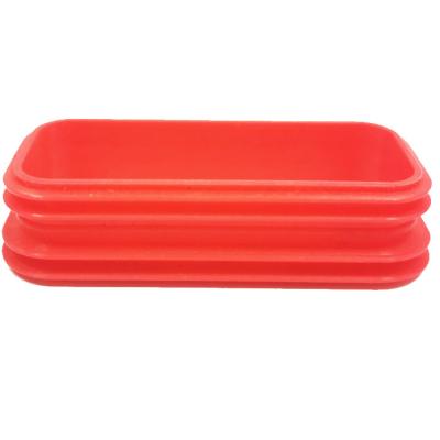 China Oil Resistor Gasket 70A Molded Rubber Component Silicone Cover 60A Red Custom Molded Silicone Rubber for sale