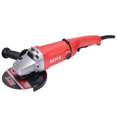 China MPT 180mm 2000W Portable Electric Variable Speed ​​Angle Grinder Machine Tools Attached Angle Grinders for sale