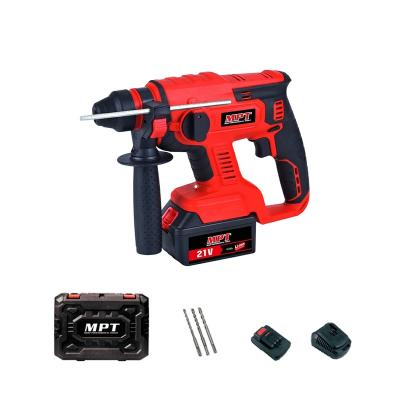 China MPT 21V 26mm Li-ion Hammer Drill Cordless Electric Power Hammer Drill Rotary Machine Tools MCRH2641 for sale