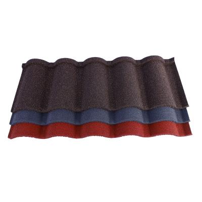 China Building Materials Various Color Fire Retardant Modern Aluminum Steel Stone Coated Roof Tiles for sale