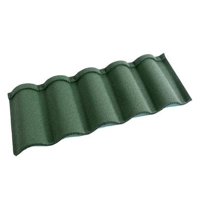 China Fireproof Anti-fade Metal Stone Coated Roof Tile / Galvanized Stone Coated Steel Roof Tiles for sale