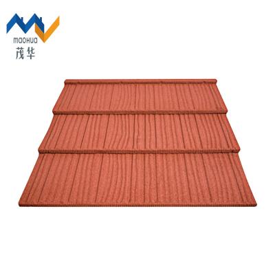 China 2022 China Low Price Modern Colorful Building Materials Metal Stone Coated Roof Tiles for sale