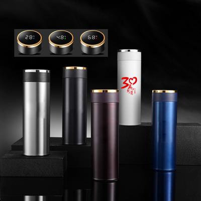 China New PORTABLE 10000 Times Temperature Display Bottle Color-changing LED Digital Thermos for sale