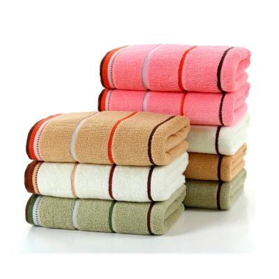 China Sustainable Supermarket Shopping Mall Company Face Towel Manufacturers Wholesale Embroidery LOGO Gift Cotton Towel for sale