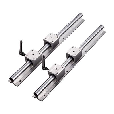 China Hotels SBR12 CNC Aluminum Round Linear Guide Rail And Linear Slide Block SBR12UU for sale