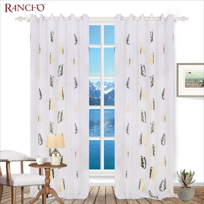 China Sheer embroidery polyester style curtain of living room decorative modern French luxury curtain for sale