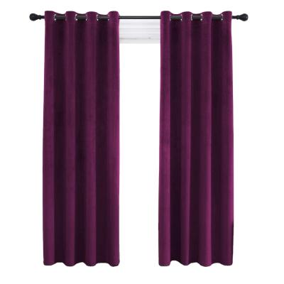 China Blackout Bedroom And Living Room Curtains Office Velvet Tarnish Curtain for sale