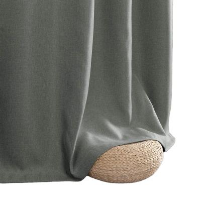 China Cheap Blackout Hotel Blackout Curtain Canvas Looks Blackout Curtain Blackout Curtain Living Room for sale