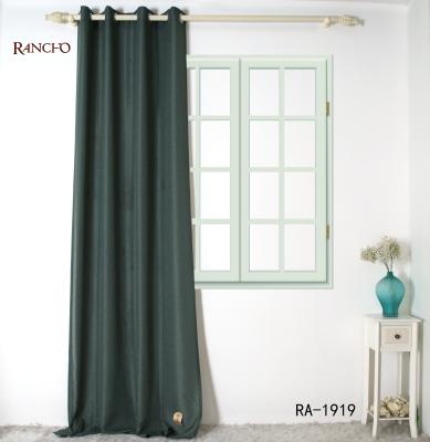 China Gray 100% Blackout Look Business Blackout Curtain Polyester Sheer Curtain Luxury Solid Linen Plain for sale