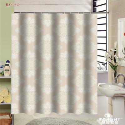 China Sustainable Customized Shower Curtain With Bath Cover Sets Shower Curtain Hangs Bath Plastic Shower Curtain for sale